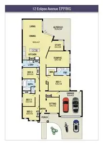Floorplan of Homely house listing, 12 Eclipse Avenue, Epping VIC 3076