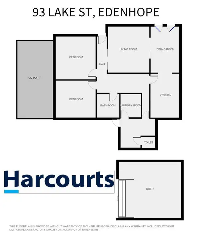 Floorplan of Homely house listing, 93 Lake St, Edenhope VIC 3318