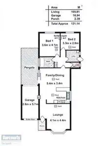 Floorplan of Homely semi-detached listing, 2/3 Dunne Crescent, Salisbury East SA 5109