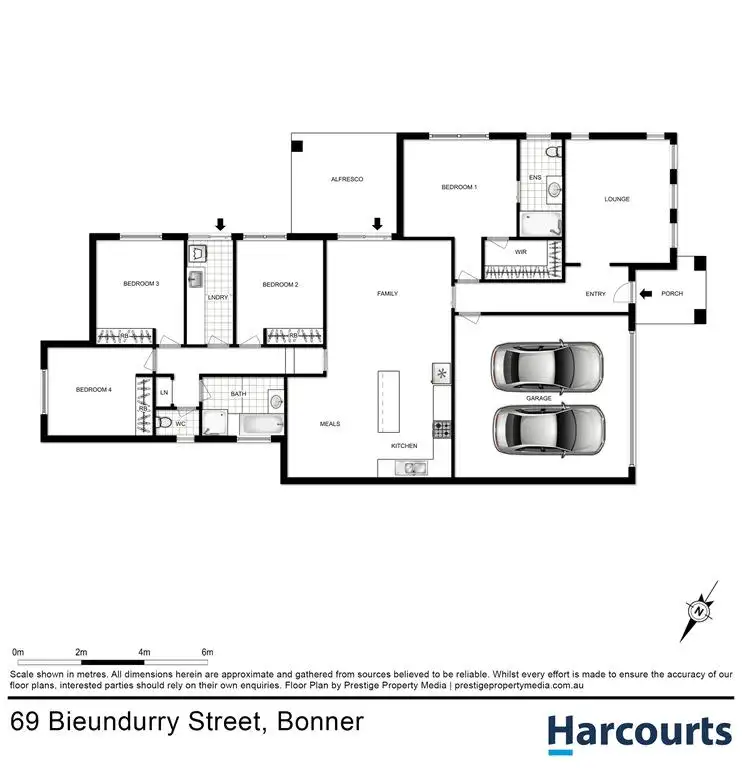 Floorplan of Homely house listing, 69 Bieundurry Street, Bonner ACT 2914