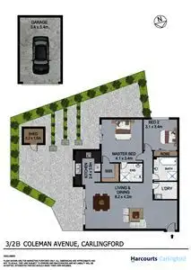 Floorplan of Homely unit listing, 3/2B Coleman Avenue, Carlingford NSW 2118