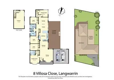 Floorplan of Homely house listing, 8 Villosa Close, Langwarrin VIC 3910
