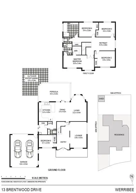 Floorplan of Homely house listing, 13 Brentwood Drive, Werribee VIC 3030