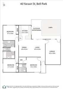Floorplan of Homely unit listing, .2/40 Yaraan Street, Bell Park VIC 3215