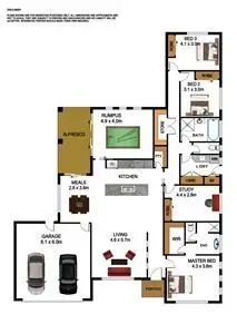Floorplan of Homely house listing, 8 Pettett Close, Miners Rest VIC 3352