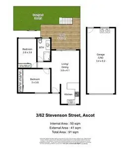 Floorplan of Homely unit listing, 3/62 Stevenson Street, Ascot QLD 4007