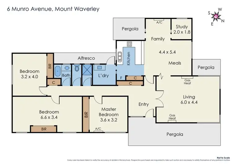 Floorplan of Homely house listing, 6 Munro Avenue, Mount Waverley VIC 3149
