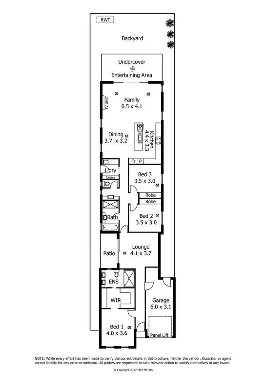 Floorplan of Homely house listing, 3A Davies Avenue, Tranmere SA 5073