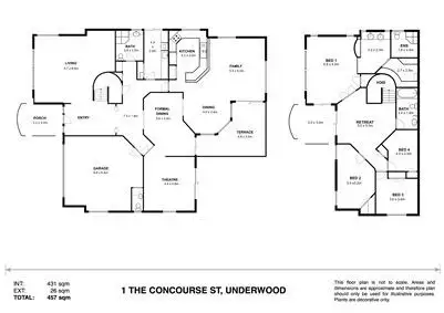 Floorplan of Homely house listing, 1 The Concourse, Underwood QLD 4119