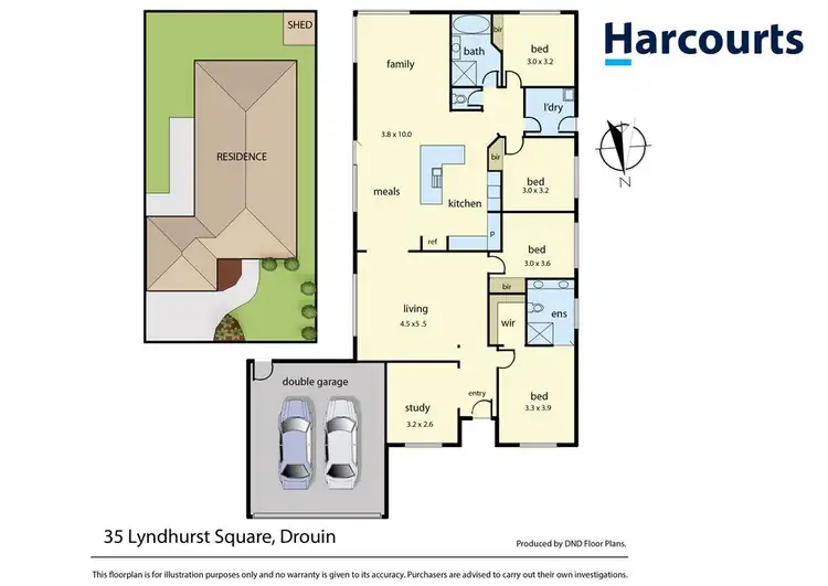 Floorplan of Homely house listing, 35 Lyndhurst Square, Drouin VIC 3818
