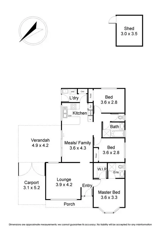 Floorplan of Homely house listing, 8 Blossom Grove, Knoxfield VIC 3180