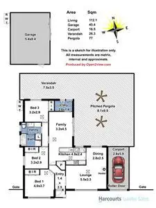 Floorplan of Homely house listing, 3 Fisher Court, Lyndoch SA 5351