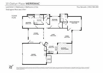 Floorplan of Homely house listing, 10 Oaklyn Place, Merrimac QLD 4226