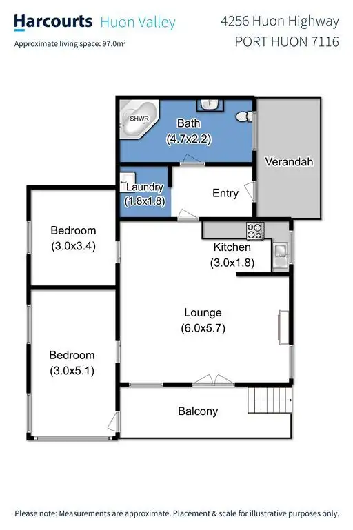 Floorplan of Homely house listing, 4256 Huon Highway, Port Huon TAS 7116