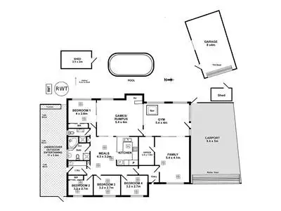 Floorplan of Homely house listing, 24 Easton Road, Happy Valley SA 5159