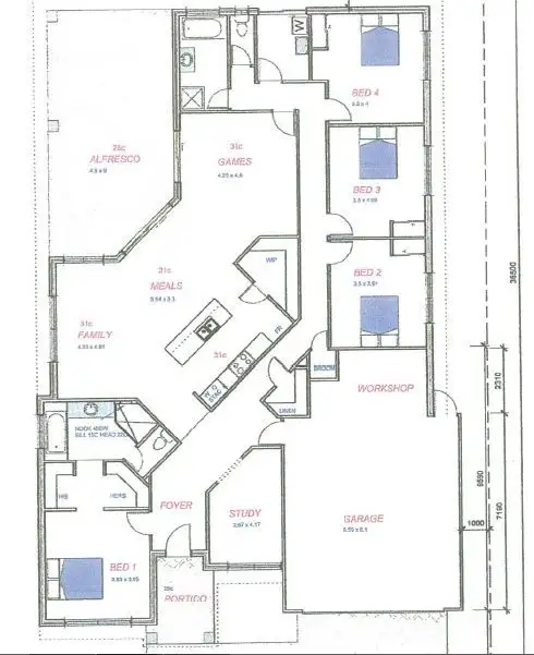 Floorplan of Homely house listing, 37 Waverley Road, Australind WA 6233