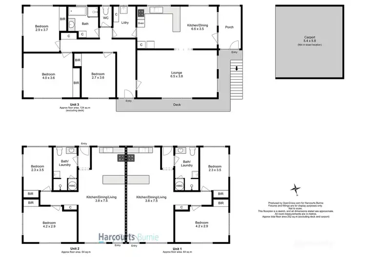 Floorplan of Homely block of units listing, 16 Loongana Place, Somerset TAS 7322