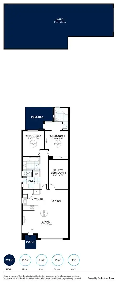 Floorplan of Homely house listing, 1/18 Jagger Road, Encounter Bay SA 5211