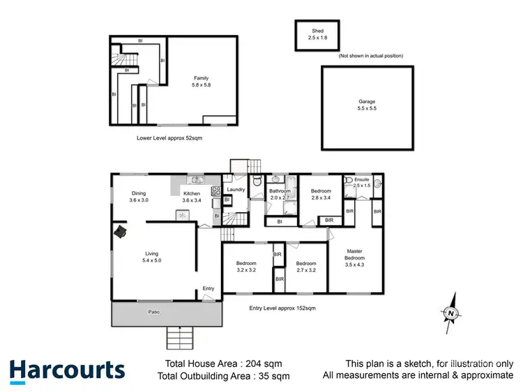 Floorplan of Homely house listing, 14-16 Barton Crescent, Bridgewater TAS 7030