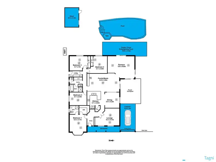 Floorplan of Homely house listing, 4 Apsley Court, Port Noarlunga SA 5167