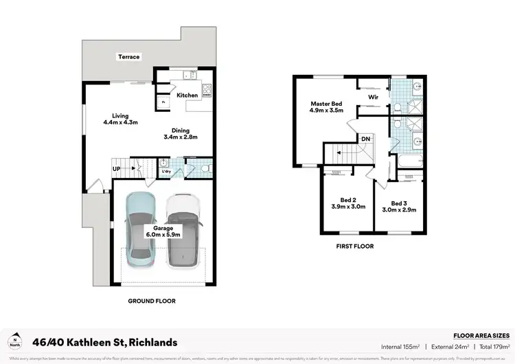 Floorplan of Homely townhouse listing, 46/40 Kathleen Street, Richlands QLD 4077