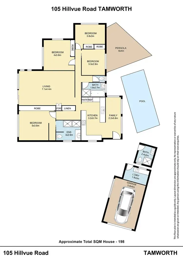 Floorplan of Homely house listing, 105 Hillvue Road, Tamworth NSW 2340