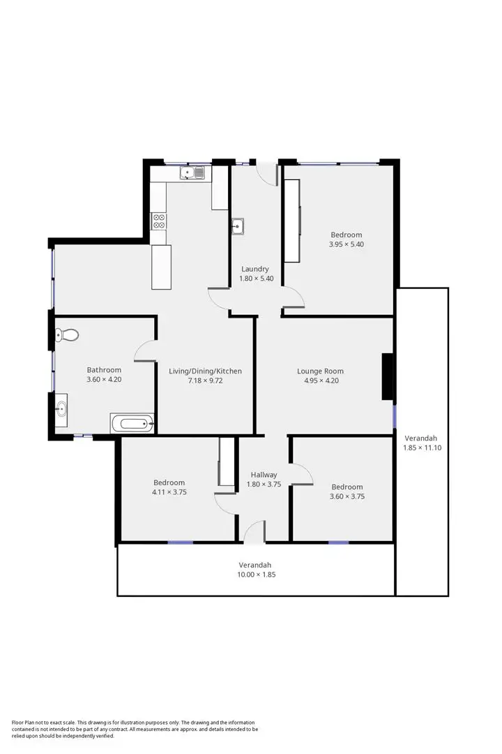 Floorplan of Homely house listing, 82 Kitchener Street, Peterborough SA 5422