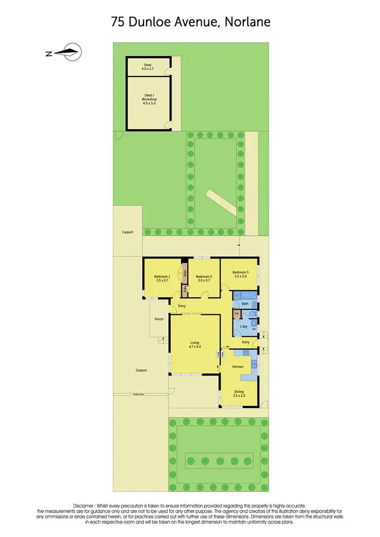 Floorplan of Homely house listing, 75 Dunloe Avenue, Norlane VIC 3214