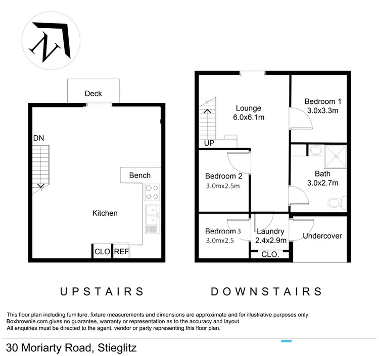 Floorplan of Homely house listing, 30 Moriarty Road, Stieglitz TAS 7216