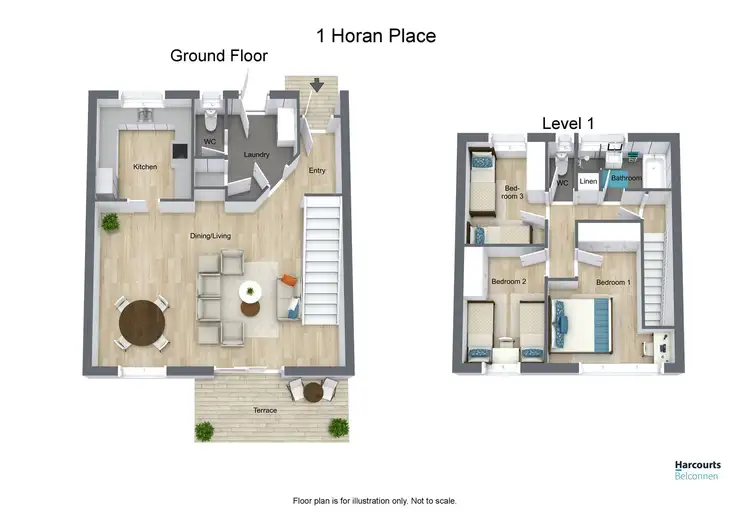 Floorplan of Homely house listing, 1 Horan Place, Spence ACT 2615