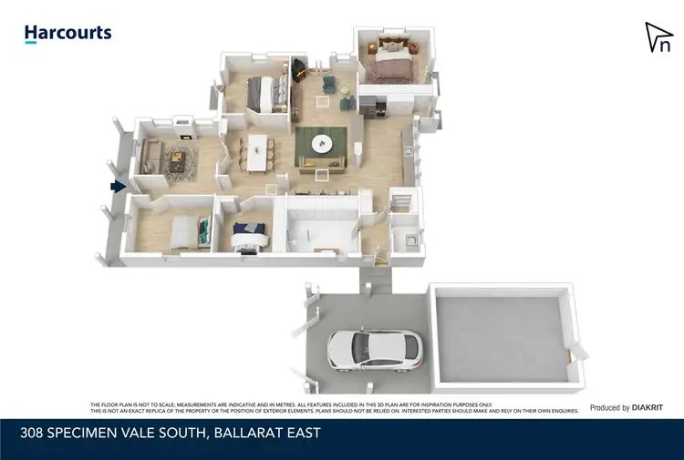 Floorplan of Homely house listing, 308 Specimen Vale South, Eureka VIC 3350