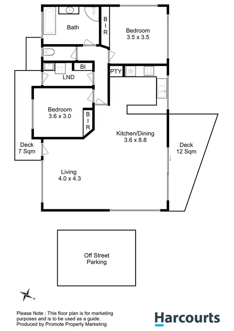 Floorplan of Homely unit listing, 2/10 Ironbark Drive, Claremont TAS 7011
