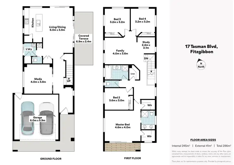 Floorplan of Homely house listing, 17 Tasman Blvd, Fitzgibbon QLD 4018