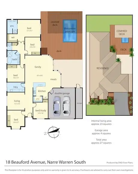 Floorplan of Homely house listing, 18 Beauford Avenue, Narre Warren South VIC 3805