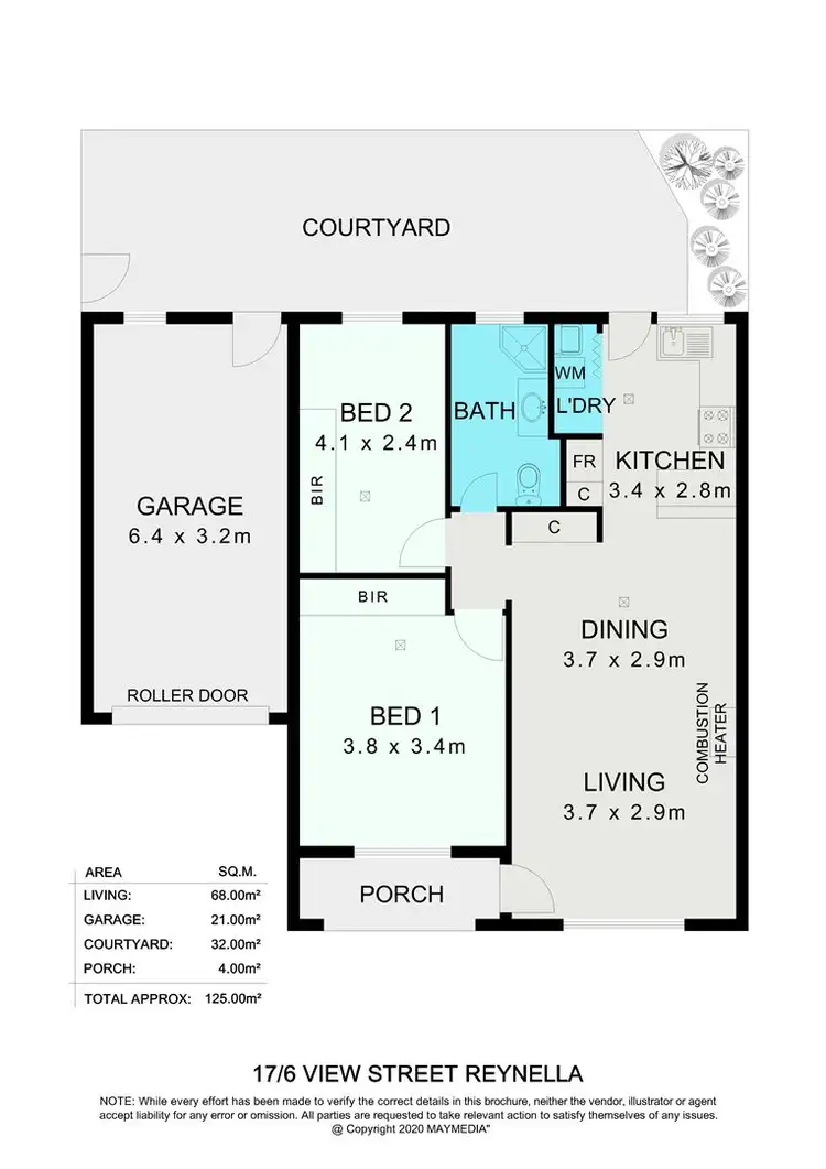 Floorplan of Homely unit listing, 17/6 View Street, Reynella SA 5161
