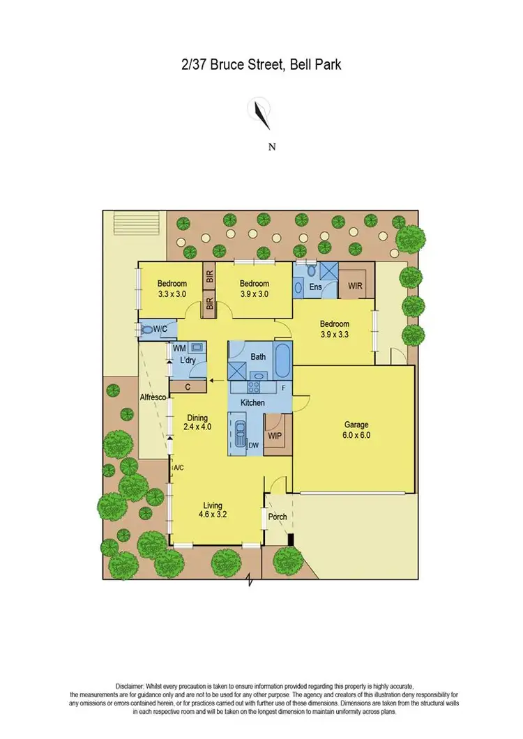 Floorplan of Homely unit listing, 2/37 Bruce Street, Bell Park VIC 3215
