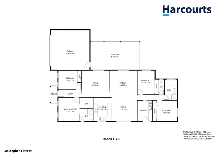 Floorplan of Homely house listing, 10 Stephens Street, Horsham VIC 3400