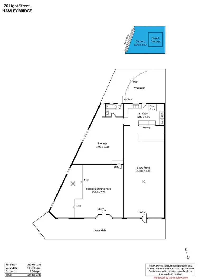 Floorplan of Homely house listing, 20 Light Street, Hamley Bridge SA 5401