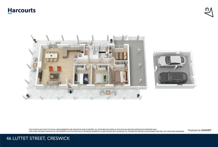 Floorplan of Homely house listing, 46 Luttet Street, Creswick VIC 3363