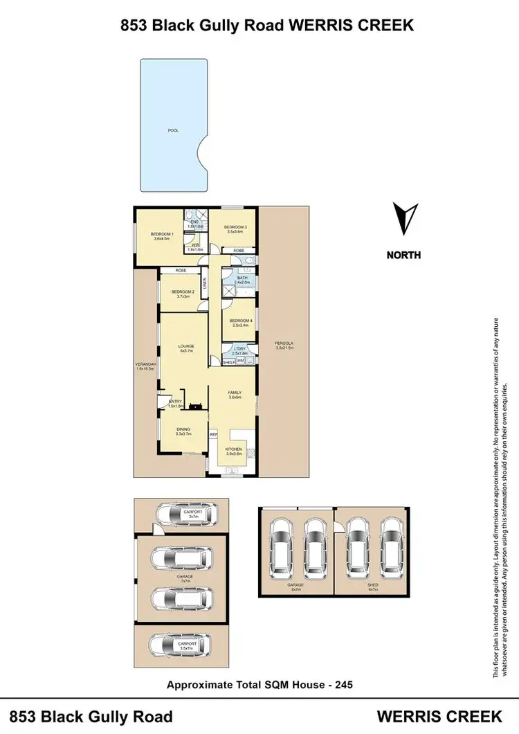 Floorplan of Homely rural property listing, 853 Black Gully Road, Werris Creek NSW 2341