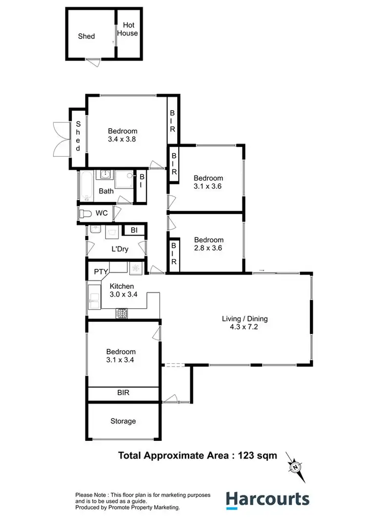Floorplan of Homely house listing, 76 Campbell Street, Kingston TAS 7050