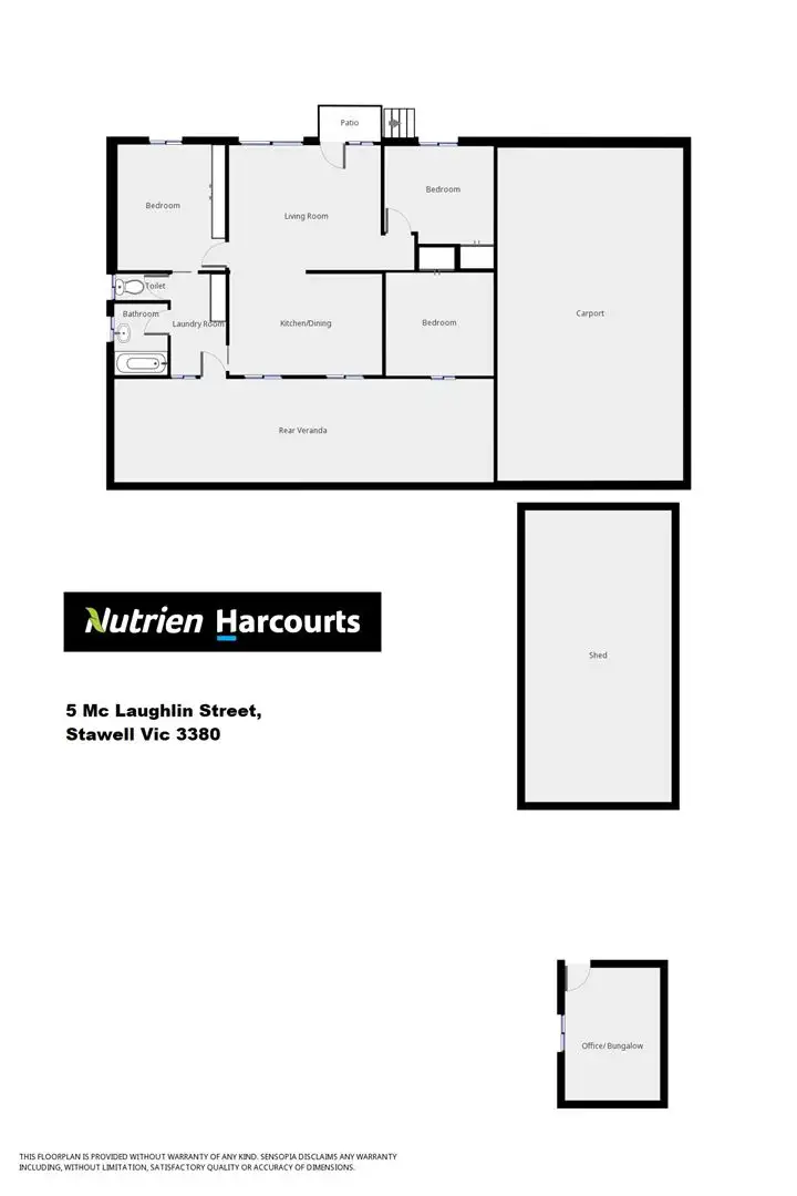 Floorplan of Homely house listing, 5 Mc Laughlin Street, Stawell VIC 3380