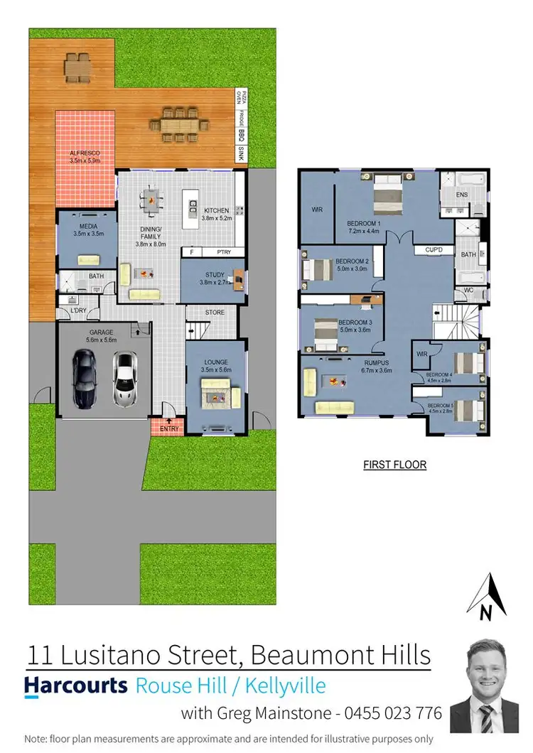 Floorplan of Homely house listing, 11 Lusitano Street, Beaumont Hills NSW 2155