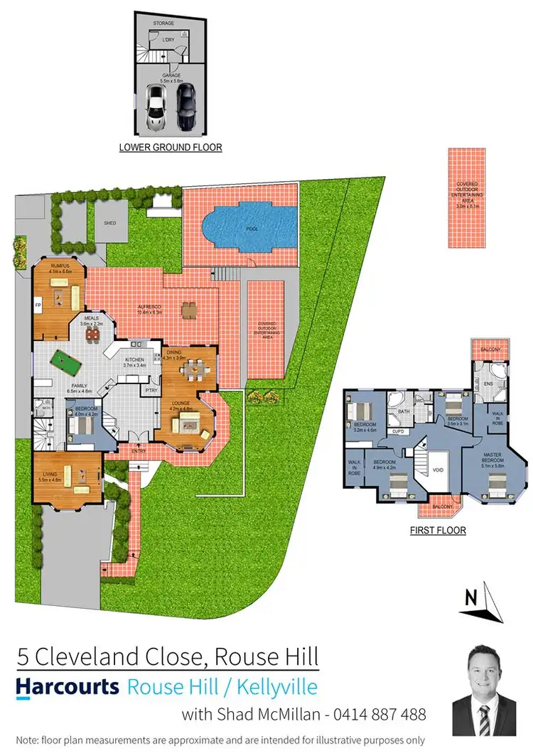 Floorplan of Homely house listing, 5 Cleveland Close, Rouse Hill NSW 2155