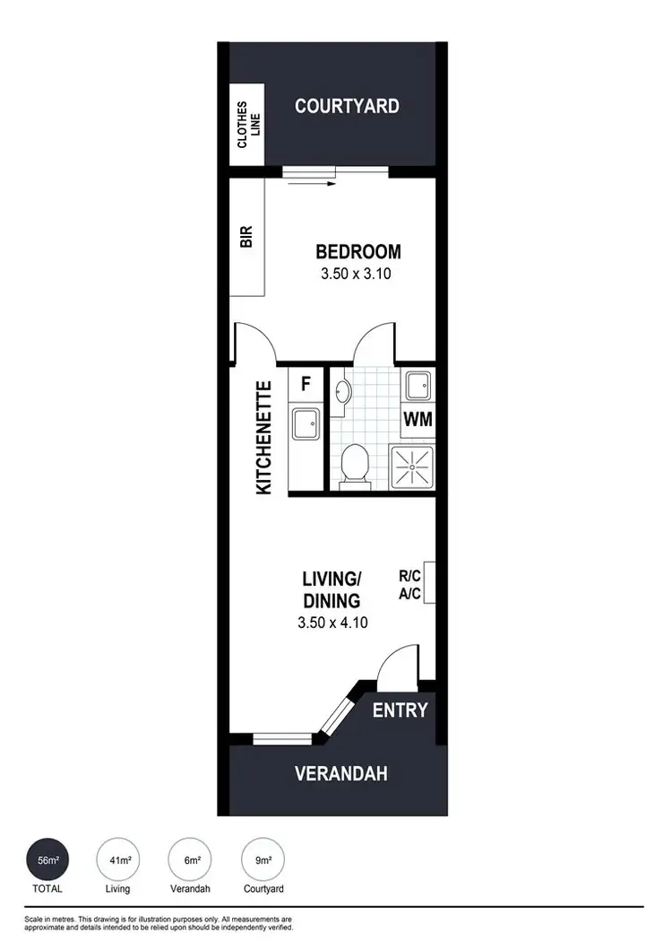 Floorplan of Homely unit listing, 9/3 Bingham Street, Goolwa SA 5214
