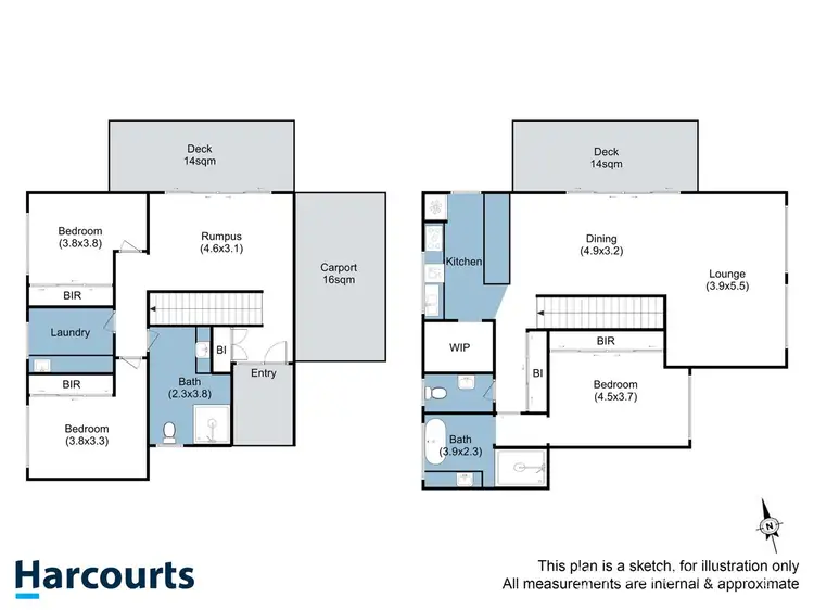 Floorplan of Homely unit listing, 2/28 Gourlay Street, Blackmans Bay TAS 7052