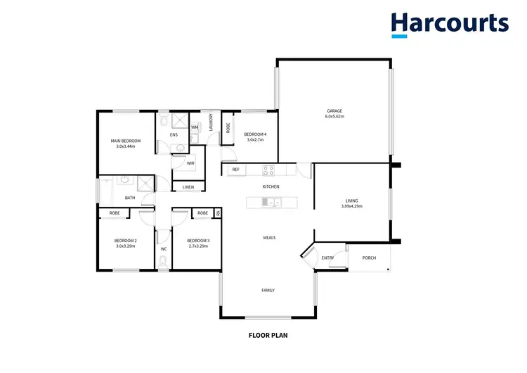 Floorplan of Homely house listing, 2 Burnlea Drive, Horsham VIC 3400