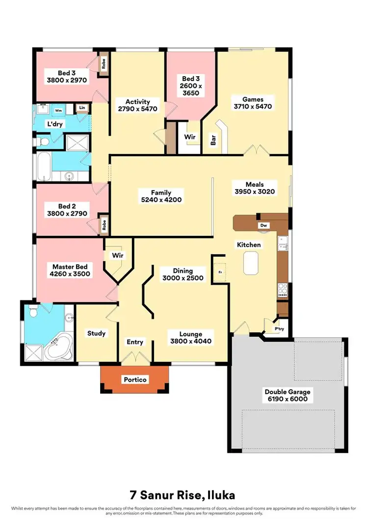 Floorplan of Homely house listing, 7 Sanur Rise, Iluka WA 6028