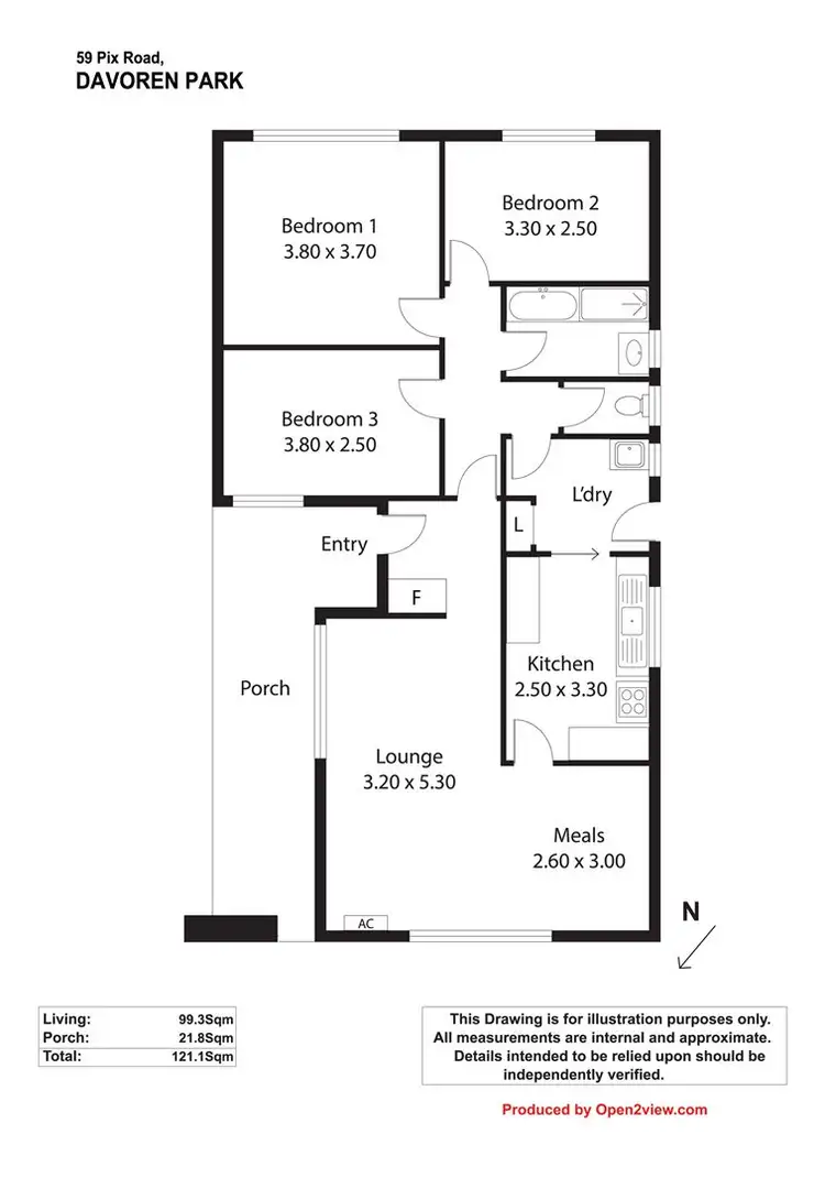 Floorplan of Homely house listing, 59 Pix Road, Davoren Park SA 5113