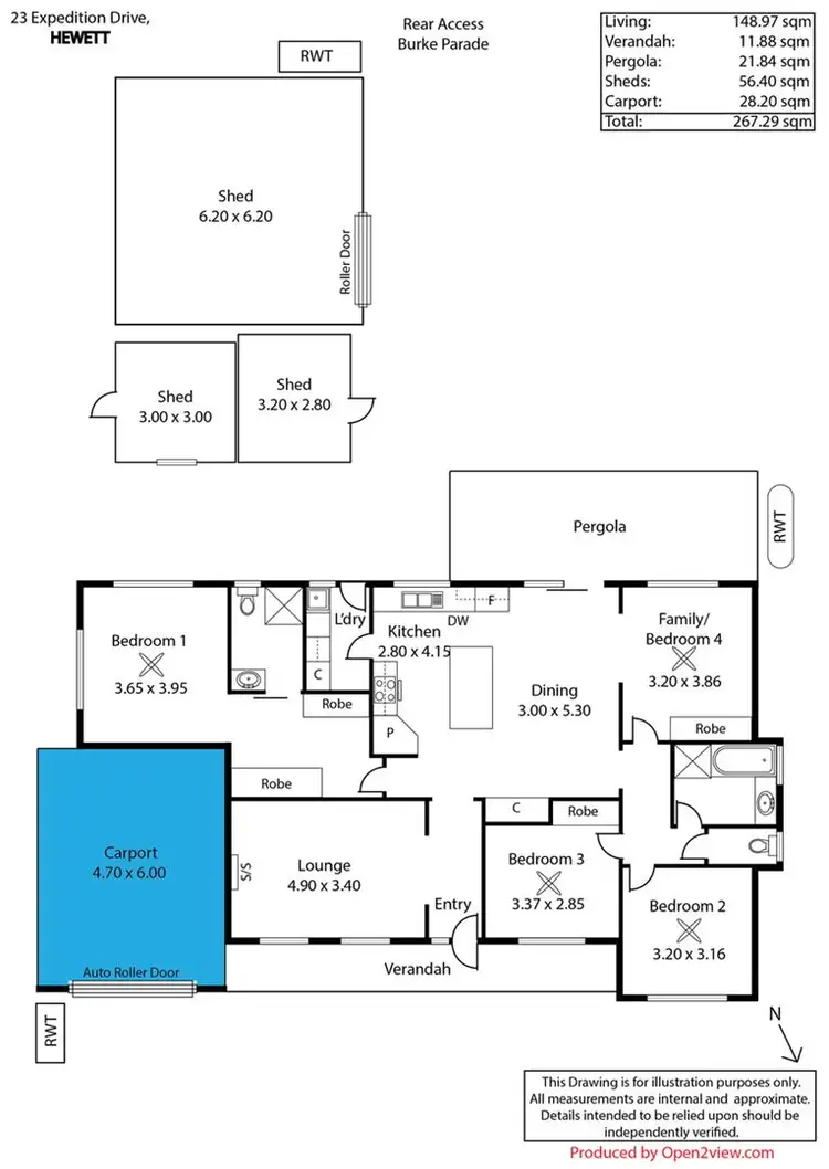 Floorplan of Homely house listing, 23 Expedition Drive, Hewett SA 5118